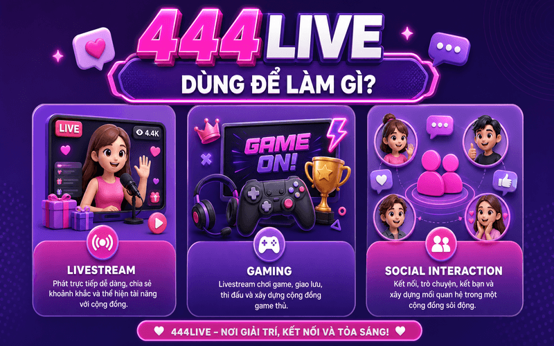 444Live dùng để làm gì?
