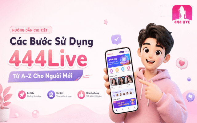 Các Bước Sử Dụng 444Live Từ A–Z Cho Người Mới