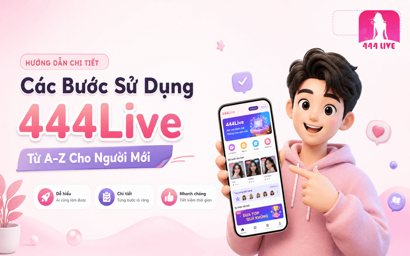 Các Bước Sử Dụng 444Live Từ A–Z Cho Người Mới