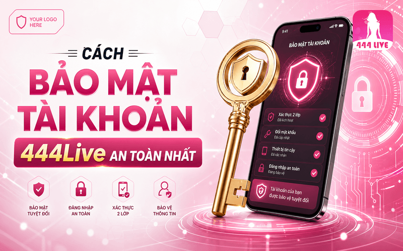 Cách Bảo Mật Tài Khoản 444Live An Toàn Nhất