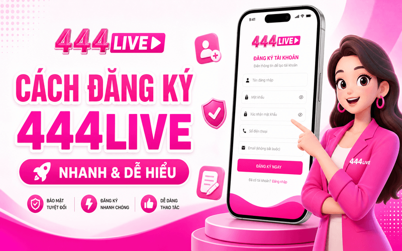Cách Đăng Ký 444Live Cho Người Mới Nhanh Và Dễ Hiểu