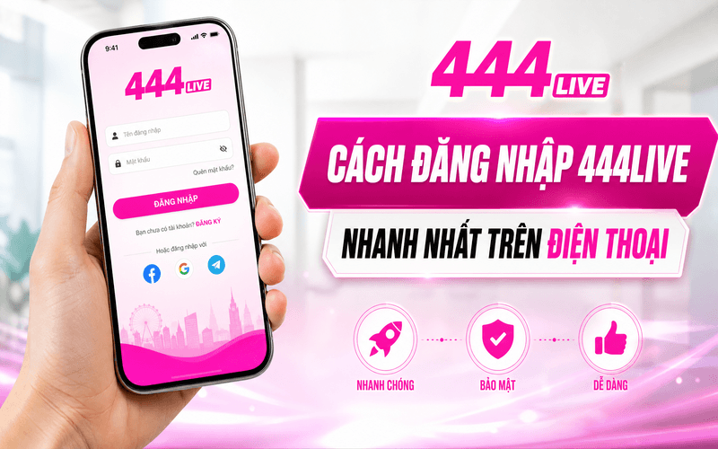 Cách Đăng Nhập 444Live Nhanh Nhất Trên Điện Thoại