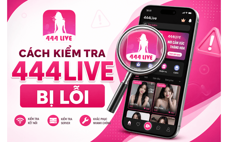 Cách kiểm tra 444Live bị lỗi hay chỉ mạng của bạn có vấn đề