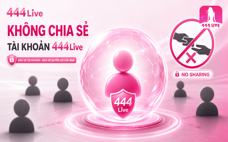 Không chia sẻ tài khoản 444Live