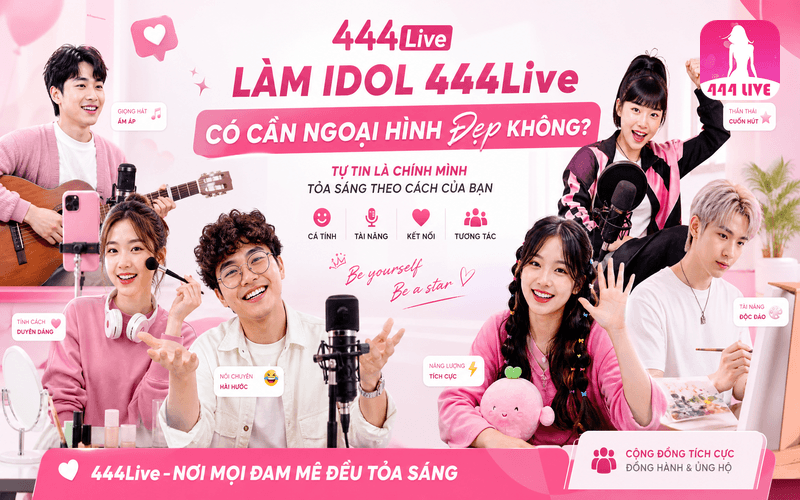 Làm idol 444Live có cần ngoại hình đẹp không?