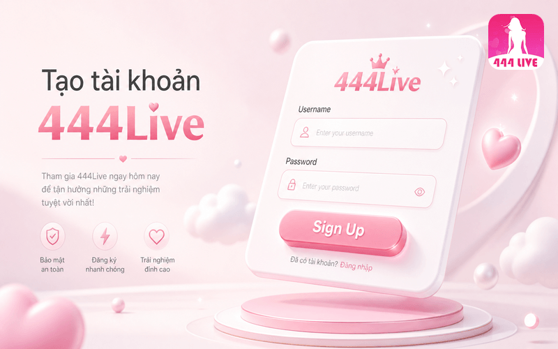 Tạo tài khoản 444Live