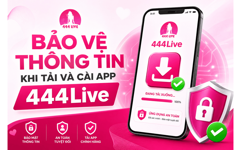 Bảo vệ thông tin khi tải và cài app 444Live