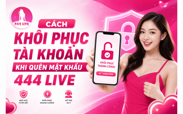 Cách Khôi Phục Tài Khoản Khi Quên Mật Khẩu 444 Live