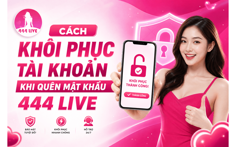 Cách Khôi Phục Tài Khoản Khi Quên Mật Khẩu 444 Live