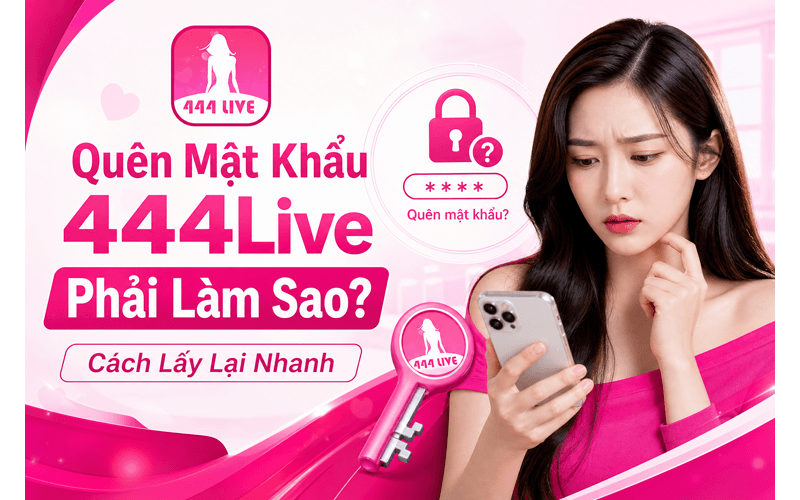 Quên Mật Khẩu 444Live Phải Làm Sao? Cách Lấy Lại Nhanh