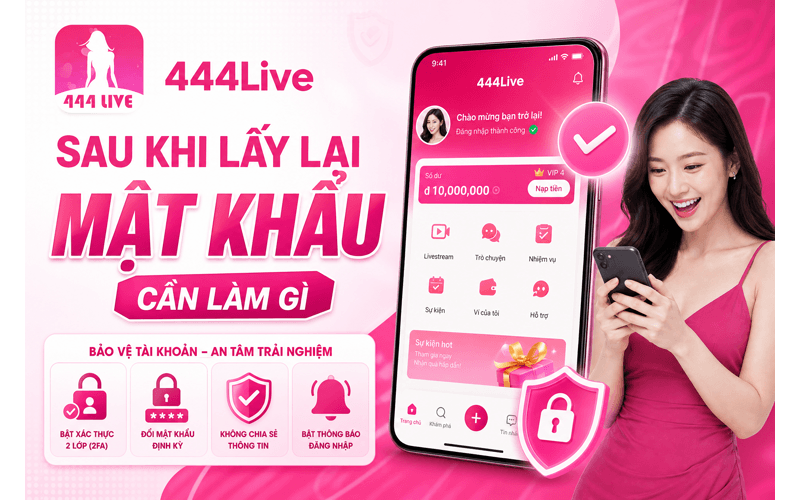 Sau khi lấy lại mật khẩu cần làm gì?